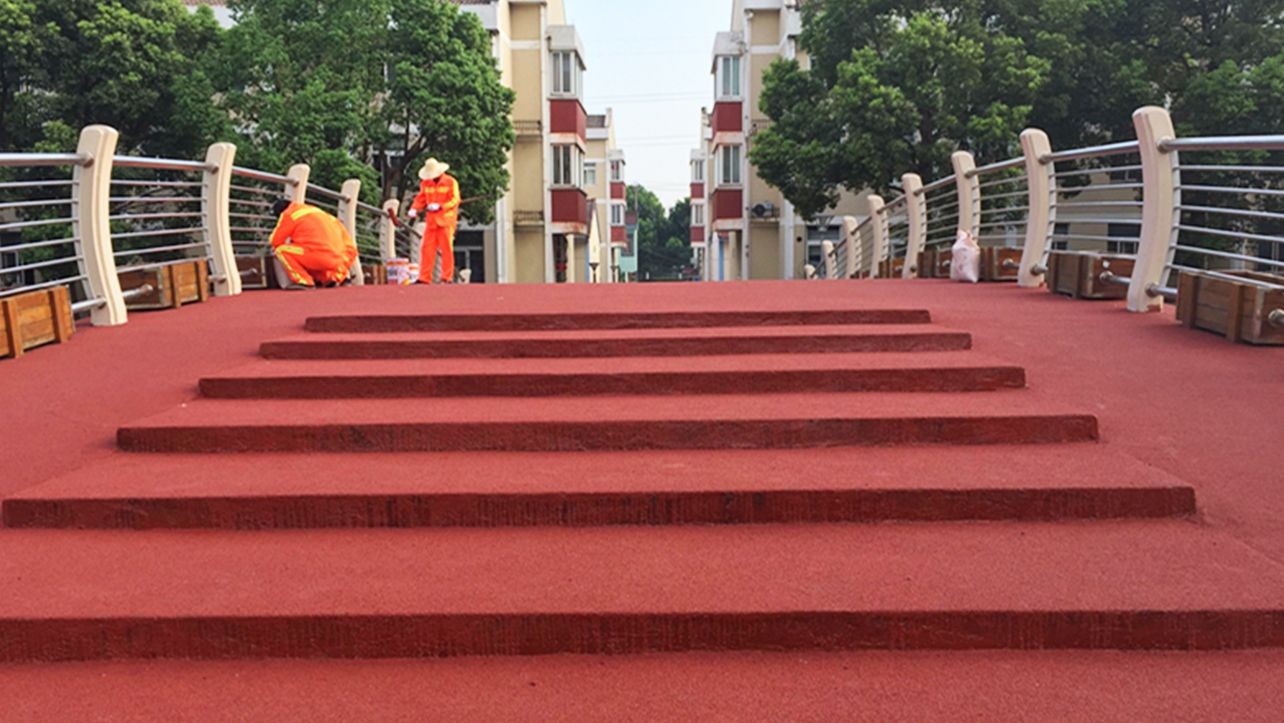彩色陶瓷颗粒防滑路面铺装_案例推荐_A5