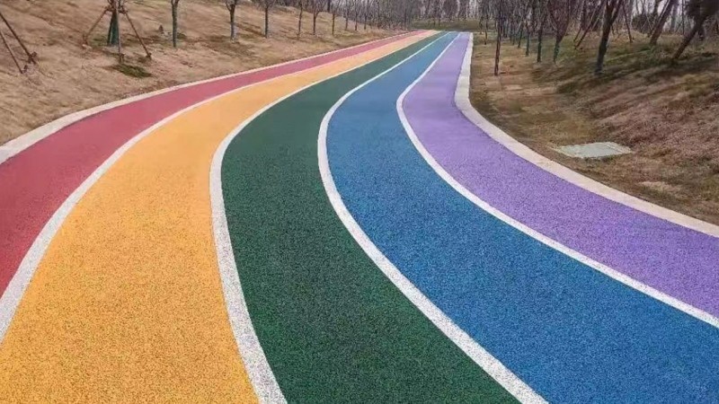 彩色沥青混凝土路面_案例推荐_彩色沥青